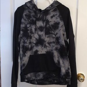 Black dyed hoodie